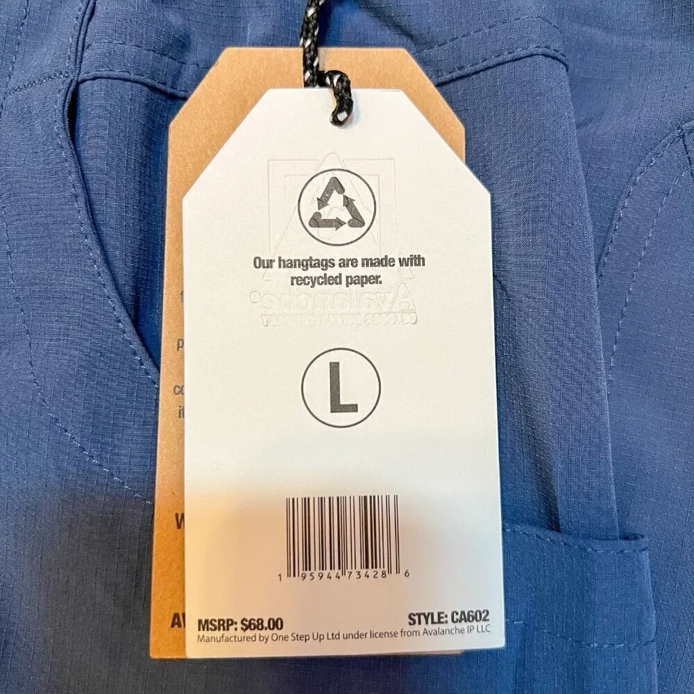 NWT Avalanche Terra Ripstop Cargo Capri Vintage Indigo Size L - Picture 7 of 9